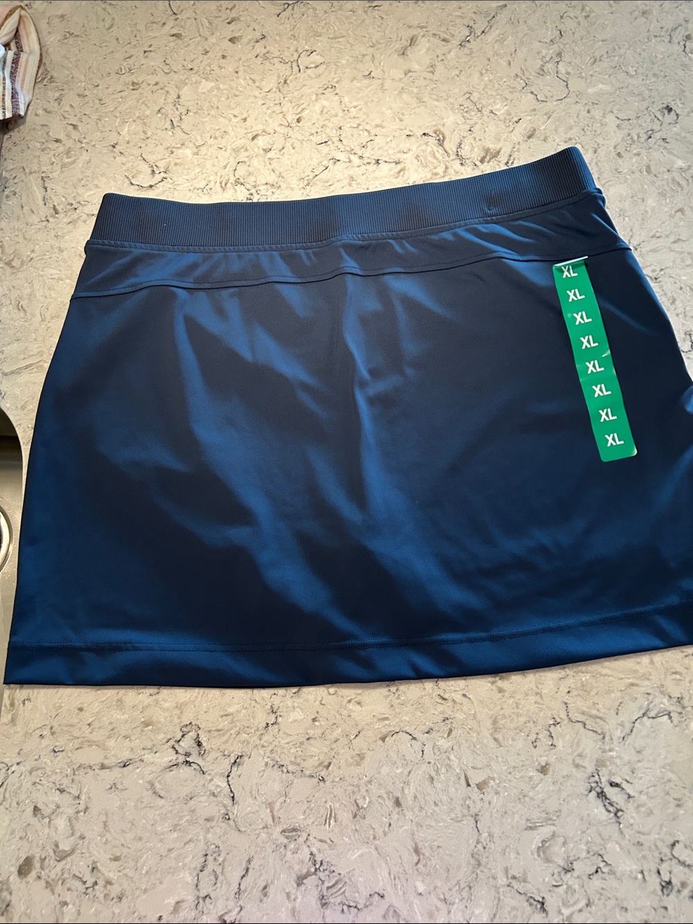 Women’s Navy Athletic Skort with Stretch Waistband
